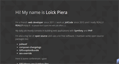 Desktop Screenshot of loickpiera.com